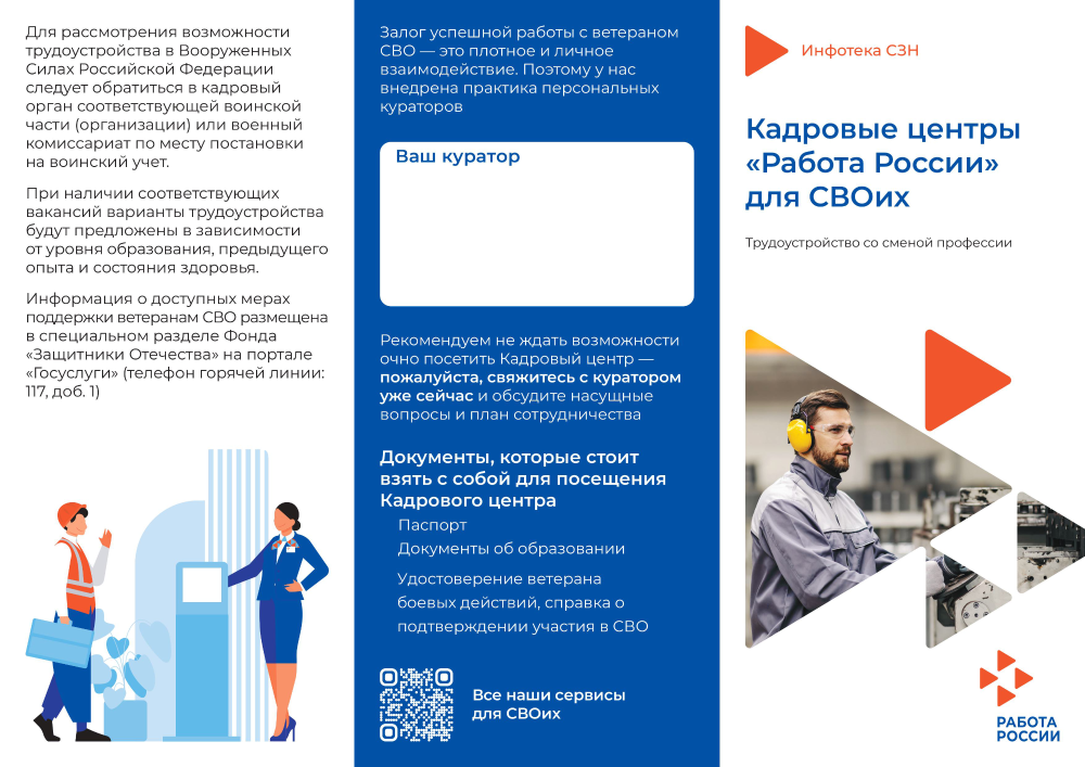 Кадровые центры "Работа в России" для СВОих